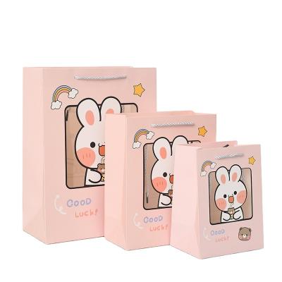 China Store Shopping Portable Jewelry Paper Bag Children's Day Handmade Gift Box Gift Box Customized Packing Bag Stock for sale