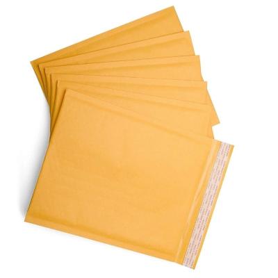 China Yellow Food Preservation Quality Assurance Kraft Paper Bag Kraft Paper Envelope Mailing Bag for sale