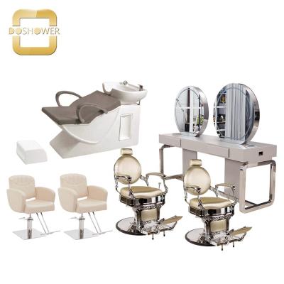 China Condom Treatment Beauty Salon Led Mirror Double Sided Beauty Salon Mirrors With Led Light For Salon Chair And Mirror Set for sale