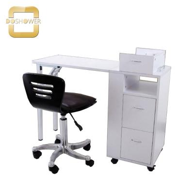 China European & Doshower Luxury Salon Manicure Table Nail Technician Desk Workstation with Bag for Promotion for sale