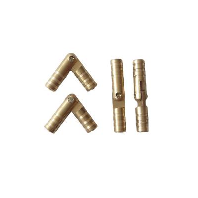 China Concealed Mini Cylindrical Barrel Hinges WELLTOP Mini Metal box gold support Hinge for 1/12 House Miniature Cabinet Furniture Brass Hinge plate for sale