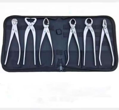 China Newest Anti-Slip Handle Bonsai Tool Kit 7Pcs Hot Extended Cutter Scissors For Garden Pruning Tools Bonsai Styling Tools for sale