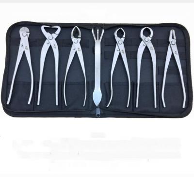 China Anti-skid Handle Bonsai Tool Kit High Quality Stainless Steel 4 Pieces Multifunctional Bonsai Tool Shears for sale