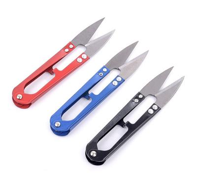 China Multifunctional Portable Small Household Household U-Cut and Trimming Wire Fishing Scissors for sale