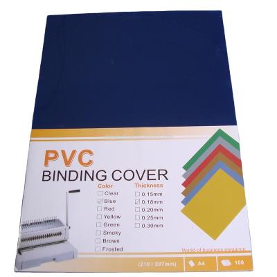 China PVC Plastic PP A4 A3 0.15mm 0.18mm 0.20mm 150MIC 180MIC 200MIC PET Cover Binding Suppliers from China for sale