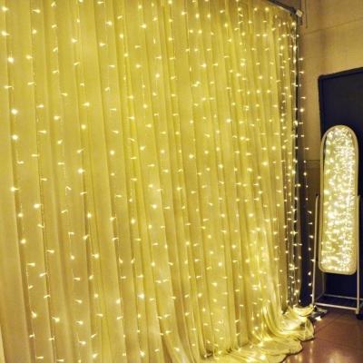 China AC Plug LED String Light YIMIA 3x3m 300 Indoor LED Curtain Lights Garlands/Outdoor Fairy LED String Christmas Lights For Wedding New Year Party Decor for sale