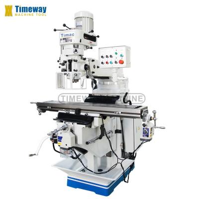 China 2.2kW Spindle Motor Power 3-Axis DRO Universal Rotary Head Milling Machine for Milling for sale