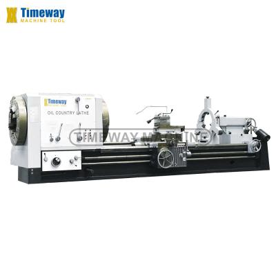 China Construction Works Q-520 Oil Country Lathe/ Pipe Threading Torno with 755mm Bed Width for sale