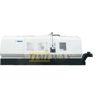 China Automatic High Precision Metal Slant Bed CNC Lathe Machine with 2 Axes and 2 Spindles for sale