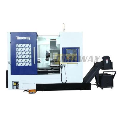 China 2023 Year Timeway CNC Lathe Machine with 860 mm Z Axis Travel and Slant Bed Type for sale