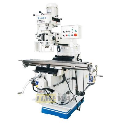 China Universal Vertical Turret Milling Machine with 420mm Table Travel /Fresadora Manual for sale