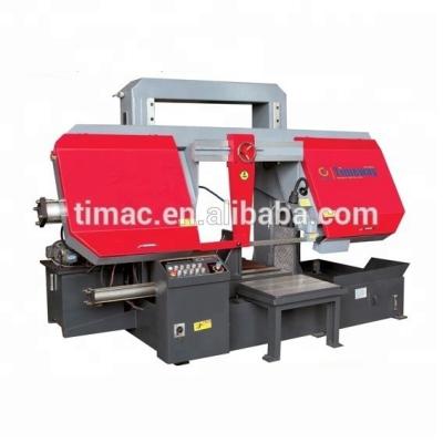 China 550mm Cutting Capacity Semi Automatic Metal Band Sawing Machine with 60m/min Blade Speed for sale