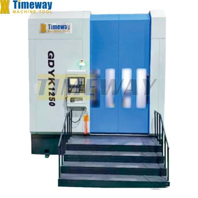 China Timeway CNC GDYK1250- Gear Chamfering Machine for Metal Material Metal Gear Deburring for sale