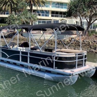 China Aluminum 19ft (5.8m) Aluminum Pontoon Boat Party Boat Suit For Container Load for sale