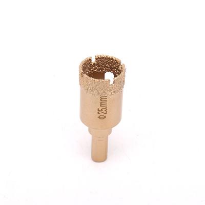 China High Quality Ceramic Tile Drilling Carbide Drilling Tools 25mm Diamond Core Drill Bit Diameter Marble Triangle Handle Weld Hole Saw for sale