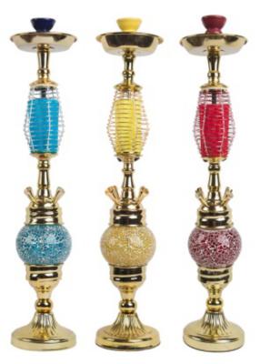 China Woyu Iron Hookah Deluxe Shisha Tobacco Nargs with Water Pipes and Glass Vase for Bars for sale