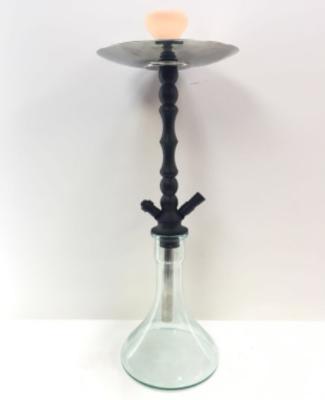 China Transparent Aluminum Hookah 72cm High Simple Durable Design with Ceramic Bowl for sale