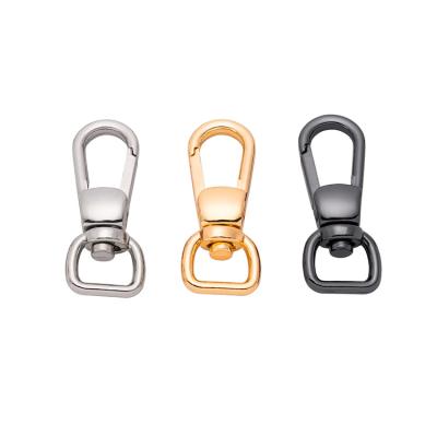 China Metal Snap Hook Zinc Alloy Matte For Bags Handbag Factory Hardware Parts Swivel Ring Buckles Carabiner Wholesale for sale