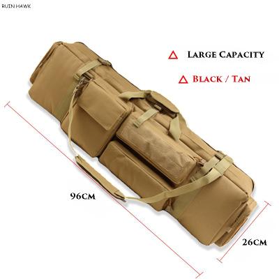 China Factory Camouflage Gun M249 Direct Outdoor Tactical Camouflage Camouflage Rifle Bag Bag Large Double Thrown Shoulder Bag Fishing Bag for sale