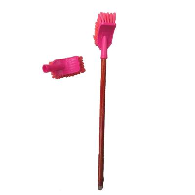 China Indoor Cleaning 4.2 Cm Durable PP And PET Plastic Toilet Brush And High Quality Cheap Brush Block With Wooden Handle for sale