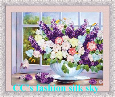 China 2017new style,silk embroidery,Needlework,DIY DMC Cross stitch,Sets For Embroidery kits,fl for sale