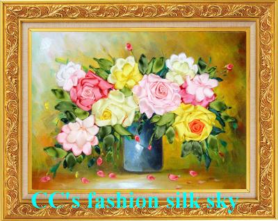 China 2014 new style,silk embroidery,Needlework,DIY DMC Cross stitch,Sets For Embroidery kits,fl for sale