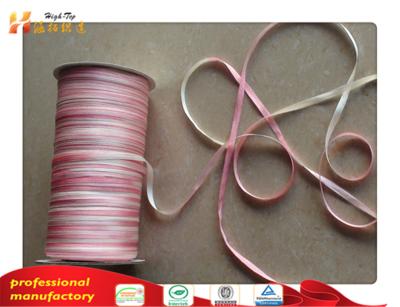 China 100% pure silk satin ribbon for embroidery home decoration,solid color,new color for sale