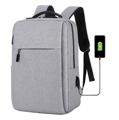 China With Logo Wholesale Custom USB Men's Notebook Business Laptop Backpack With USB Charging Port for sale