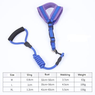 China Manufacturer Wholesale Reflective Outdoor Nylon Adjustable Custom Dog Harness and Leash for sale