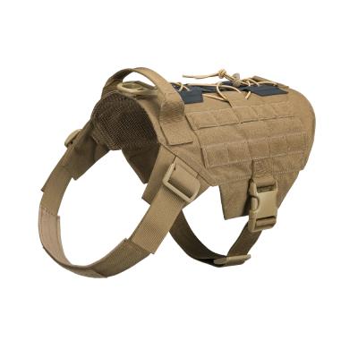 China OEM Not Adventure Military Reversible Adjustable Strong Pull Tactical Dog Harness for sale