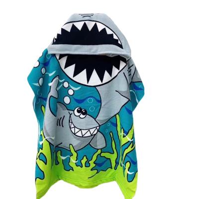 China Viable Kids Beach Towel For Boys Girls Mermaid Bath Towel Wrap Toddler Hooded Pool Towel With Hood for sale