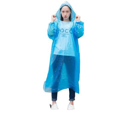 China High quality sale disposable plastic raincoat wholesale bachelor's rainwear long time use for sale