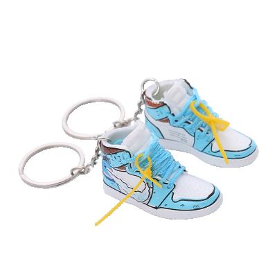 China Customizable Llaveros 3d Personalizado Gantungan Kunci Shoe Key Chain Rubber Wholesale Sports Shoe Key Chains for sale