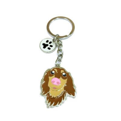 China Plastic Painted Key Ring Customization Key Ring Home Creative Gift Zinc Alloy for sale