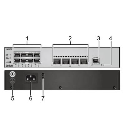 China S5735-L8T4S-A1 Gigabit Ethernet Nic Card 8x 10 100 1000Base-T 4 Gigabit SFP à venda