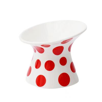 China Customized Wholesale Luxury Sustainable Design Pet Ceramic Feeder Cat Dog Food Bowl for sale