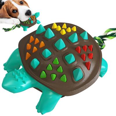 China Stocked Colorful Turtle Pet Chewing Toy Dogs Teeth Cleaning Outdoor Training Interactive Dog Throwing Toys for sale