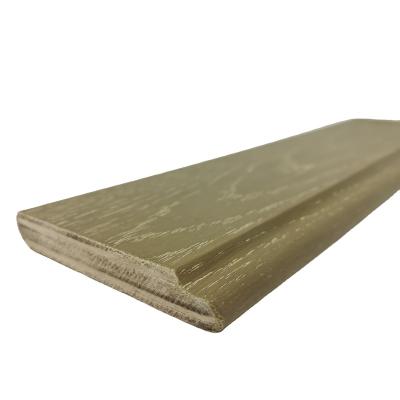 China Simple and elegant style China manufacturers laminate varnish solid wood plywood edging baseboard molding floor accessories for sale