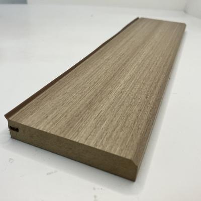 China FCT07 12mm Thickness Modern PVC Laminate Exterior Waterproof MDF Skirting Board Skirting Board for sale