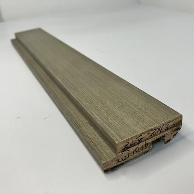 China Modern JX18 Veneered Skirting Board And Accessaries Wood Flooring Profiles 50x15mm for sale