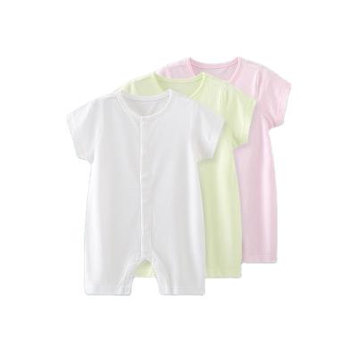 China 2022 New Design Comfortable High Quality Short Sleeve Bamboo Baby Clothes Romper Organic Bamboo Cotton Newborn Baby Clothes for sale