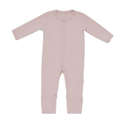 China Long Sleeve Customized Bamboo Baby Clothes Newborn Long Sleeve One Piece Jumpsuit Infant Organic Baby Romper for sale