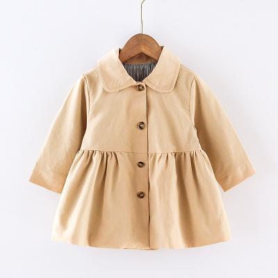 China Breathable Baby Kids Children Autumn Winter Clothes Coat Anorak Trench Jacket Long Sleeve Single Breasted Outerwear for sale