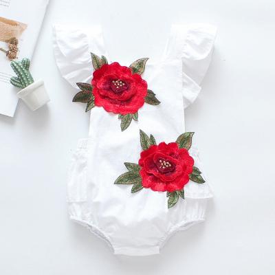 China Sleeveless Newborn Baby Romper Sleepwear Baby Body Girl Kids Simple White Rompers for sale