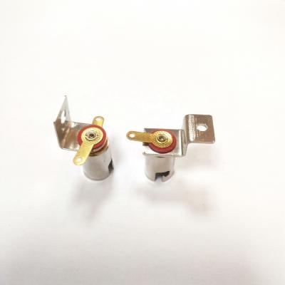 China Nickel Plated Bulb Socket BA9S Bulb Socket Copper Bayonet Socket for sale