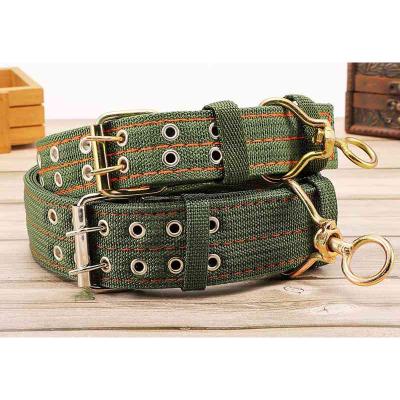 China Wholesale Stocked Dog Paw Nylon Dog Collar Metal Buckle With Woven Fabric Overlay for sale