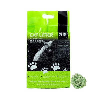 China Flushable Tofu Cat Litter For Cat Pet Strong Clumping Cleaning for sale