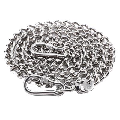 China Stocked Lengthened Anti-Corrosion Metal 304 Stainless Steel Large Bulldog Chain Sheepdog Chain for sale