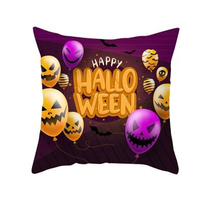 China Halloween Anti-Static Velvet Sofa Pillow Custom Printing Throw Decoratives Pillows Single Quilted Cushion Covers for sale