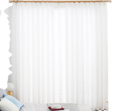 China Pure Ready Made Modern Single Curtain Insulated Linen Yarn in Window Drapes Style Dyed for Living Room for sale